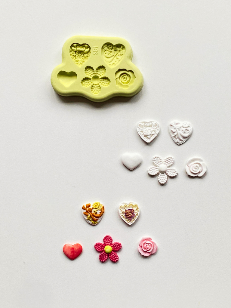 Decorativehearts&flowers Moulds&Finished